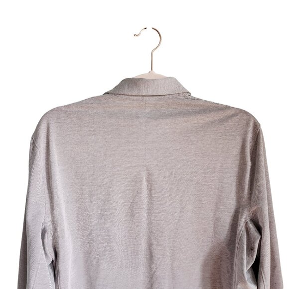 Lululemon Shirt Men's Large Gray Button Up Pocket OTC Office Travel Commute - Picture 7 of 11